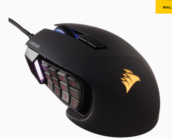 SCIMITAR PRO RGB Optical MOBA/MMO Gaming Mouse — Black
